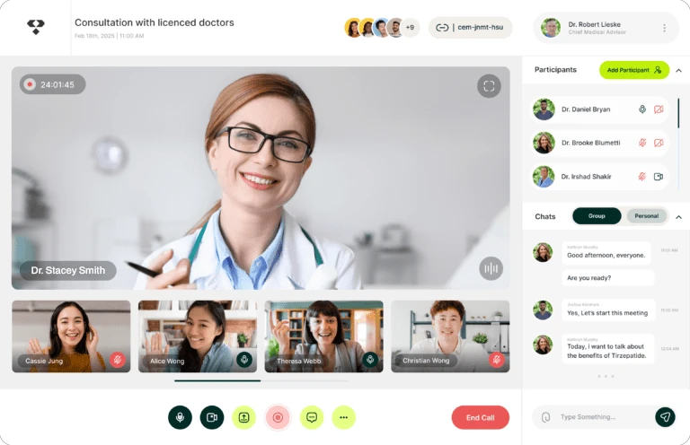 Telemedicine consultation interface